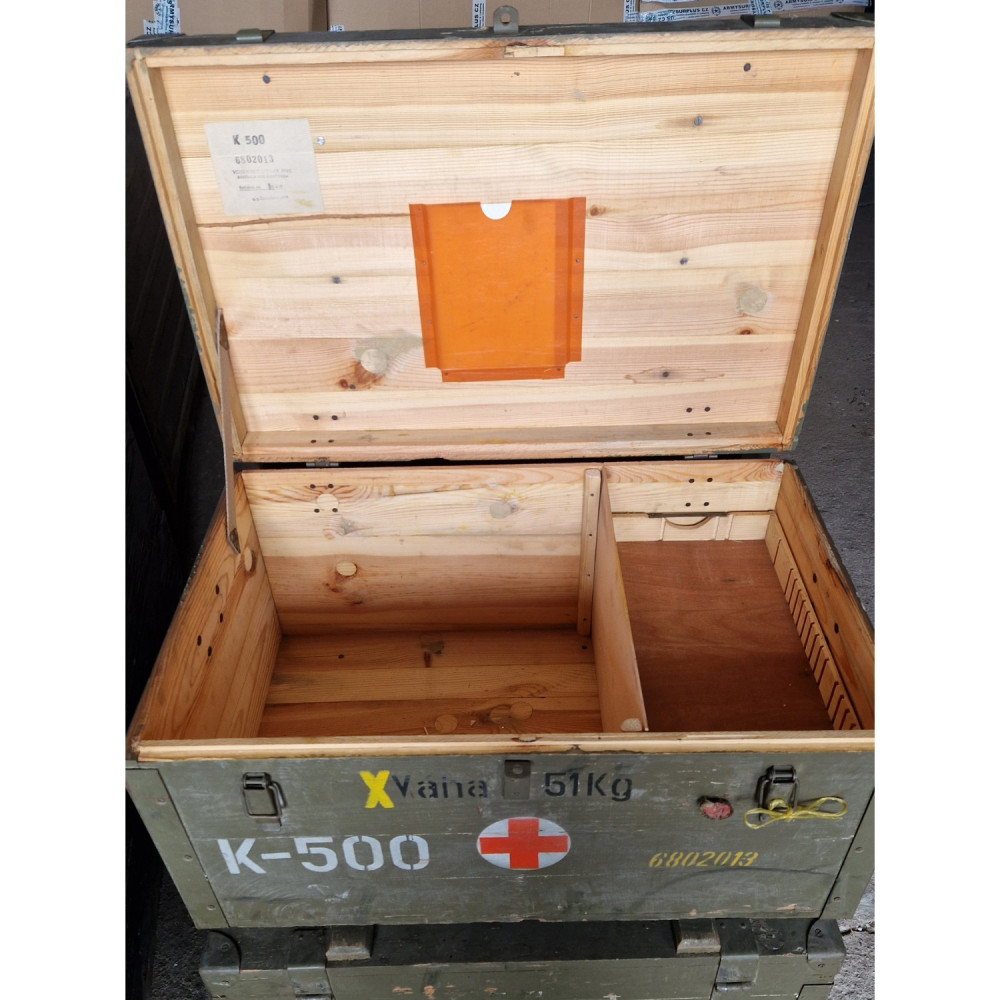 detail Bedna dřevěná zdravotní AČR typ M60 - použité