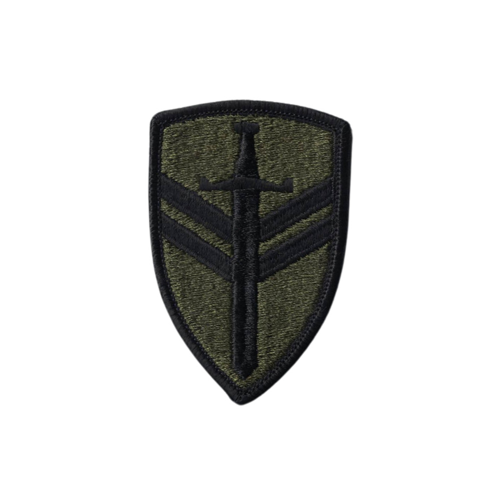 detail Nášivka U.S. Army 2nd Support Command unit - zelená - nepoužité