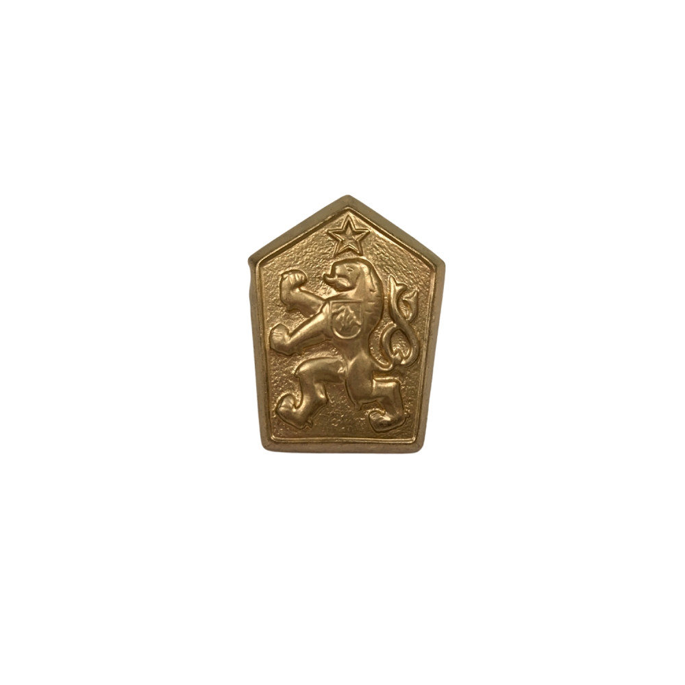 detail Odznak ČSLA - LEV s hvězdou - zlatý - nepoužité