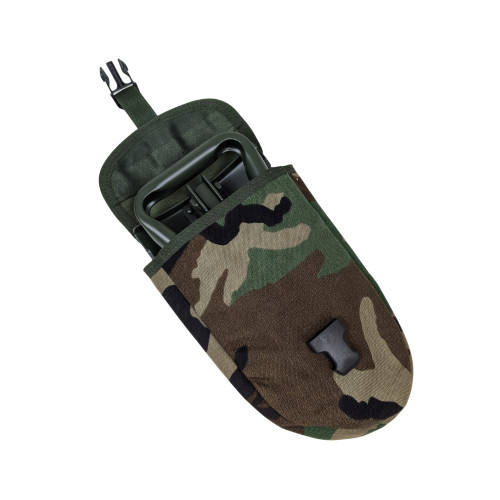Pouzdro US MOLLE na skládací lopatku - woodland - nepoužité